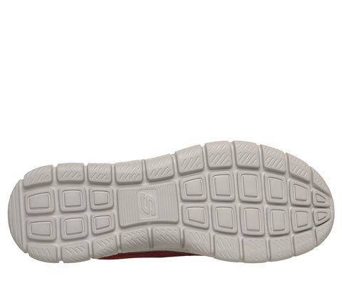 Skechers Slip - Ins 233038/RDBK Red Black Track - Revno Mens Casual Comfort Hands Free Slip On Trainers