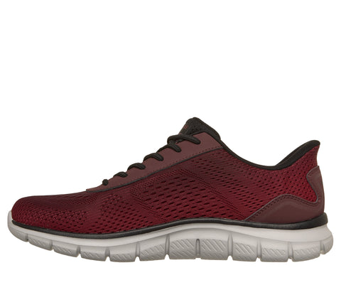Skechers Slip - Ins 233038/RDBK Red Black Track - Revno Mens Casual Comfort Hands Free Slip On Trainers