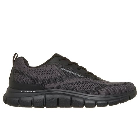Skechers 233064/BBK Black Track Pohlter Mens Casual Comfort Lace Up Trainers