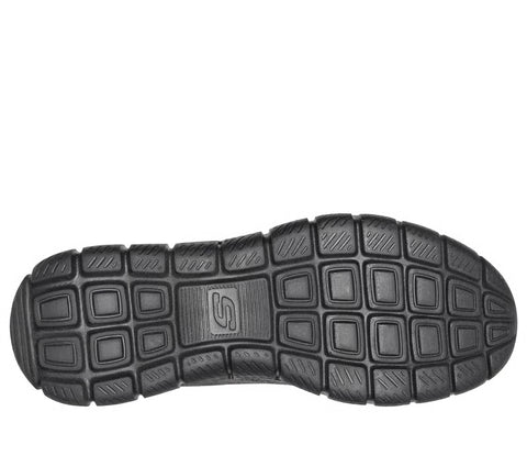 Skechers 233064/BBK Black Track Pohlter Mens Casual Comfort Lace Up Trainers