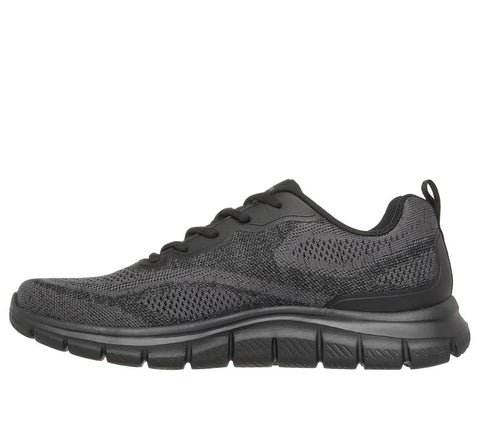 Skechers 233064/BBK Black Track Pohlter Mens Casual Comfort Lace Up Trainers
