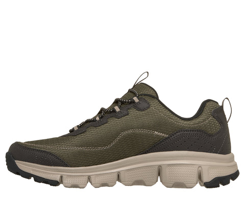 Skechers 237704/OLV Olive Summits AT - Triple Bridges Mens Casual Comfort Stretch Laces Slip On Trainers