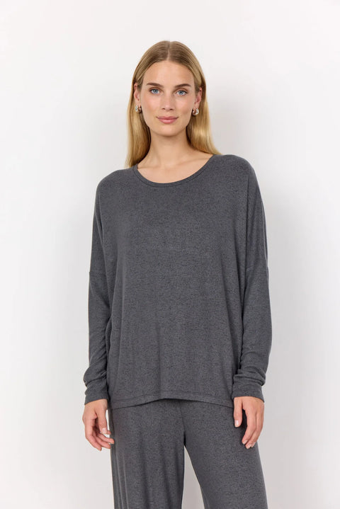 Soya Concept SC-Biara 1 Blouse Dark Earth Melange