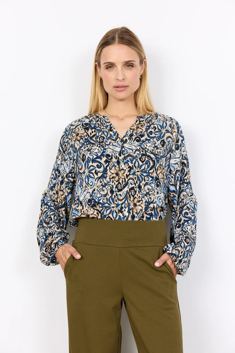 Soya Concept Sc - Vava 1 Shirt Estate Blue