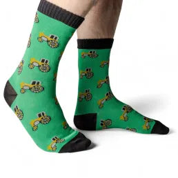 Jaspers Green Tractor Mens Bamboo Socks  - Soft, Cozy And Eco-Friendly Comfort For Every Step