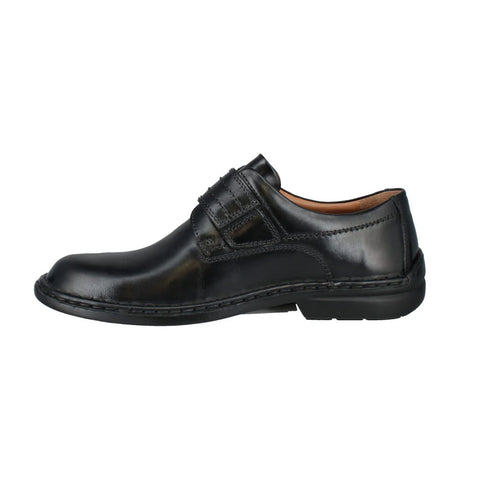 Josef Seibel Vigo 14 Schwarz Mens Adjustable Strap Smart Leather Shoes