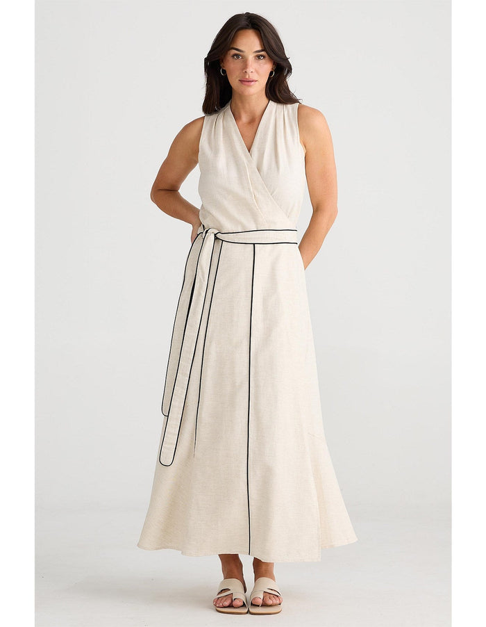 Brave & True Ari Dress Natural/Black