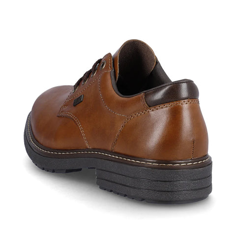 Rieker 33101-24 Brown Mens Water Repellent Casual Comfort Lace Up Shoes