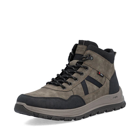 Rieker B8120-25 Brown Mens Water Resistant Casual Comfort Ankle Boots
