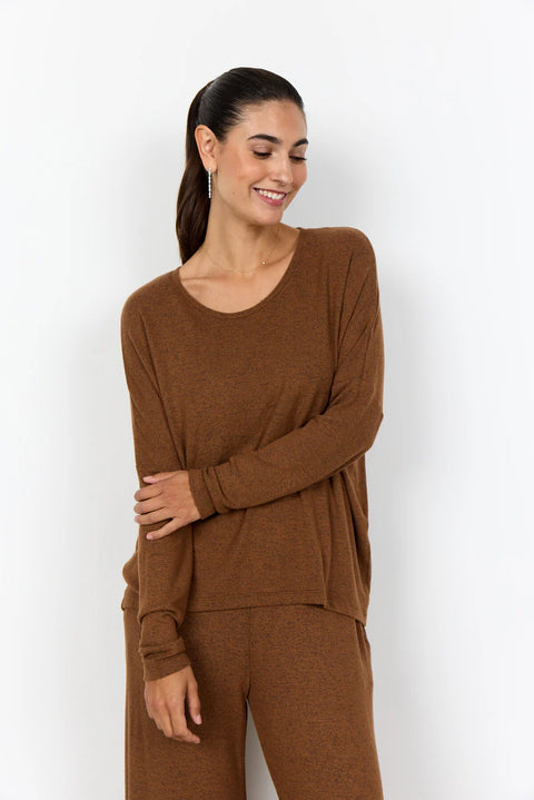 Soya Concept SC-Biara 1 Blouse Toffee Melange