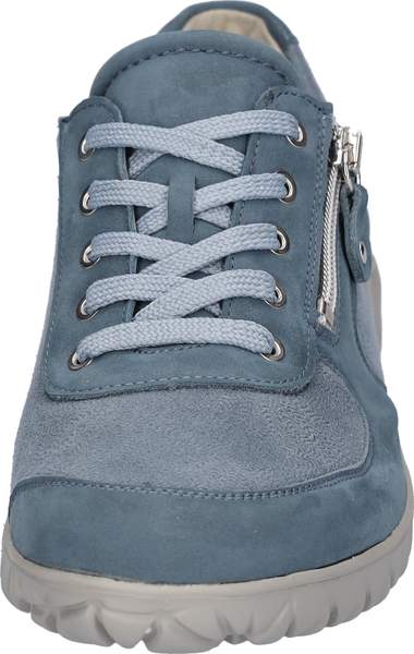 Waldlaufer H89001 242 263 Havy Soft Denver Kaleido-Stretch Denim Womens H Fitting Zip Up Lace Up Trainers