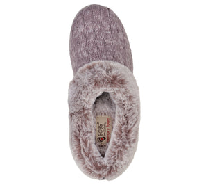 Skechers 31204/MVE Mauve Womens Bobs Keepsakes Comfort Soft Slip On Mule Slippers