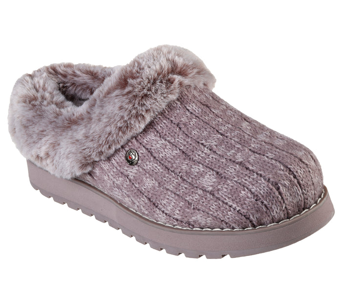 Skechers 31204/MVE Mauve Womens Bobs Keepsakes Comfort Soft Slip On Mule Slippers