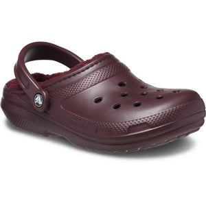 Crocs Classic Lined Clog Dark Cherry Unisex Croslite Casual Slip On Shoes Lightweight Beach