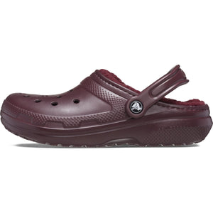 Crocs Classic Lined Clog Dark Cherry Unisex Croslite Casual Slip On Shoes Lightweight Beach