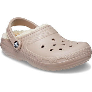 Crocs Classic Lined Clog Bone/Mushroom Unisex Croslite Casual Slip On Shoes Lightweight Beach