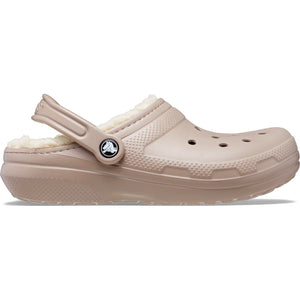 Crocs Classic Lined Clog Bone/Mushroom Unisex Croslite Casual Slip On Shoes Lightweight Beach