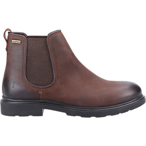 Hush Puppies Preston Brown Mens Casual Comfort Leather Chelsea Boot