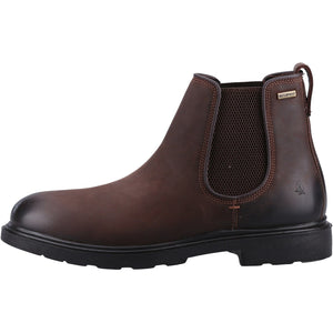 Hush Puppies Preston Brown Mens Casual Comfort Leather Chelsea Boot