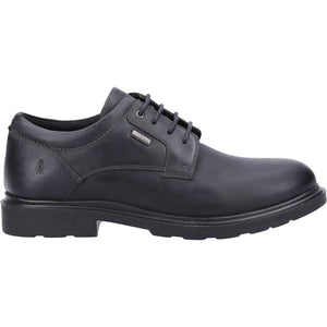 Hush Puppies Pearce Black Mens Casual Comfort Leather Lace Up Shoe