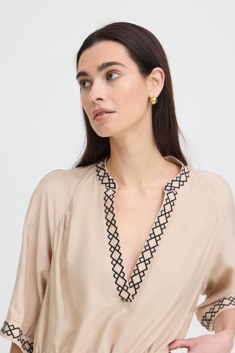 B.Young 20819026 Byjaneto Dress Humus