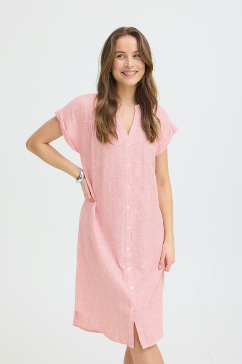 B.Young ByiZola Dress 20818978 Molten Lava Stripe
