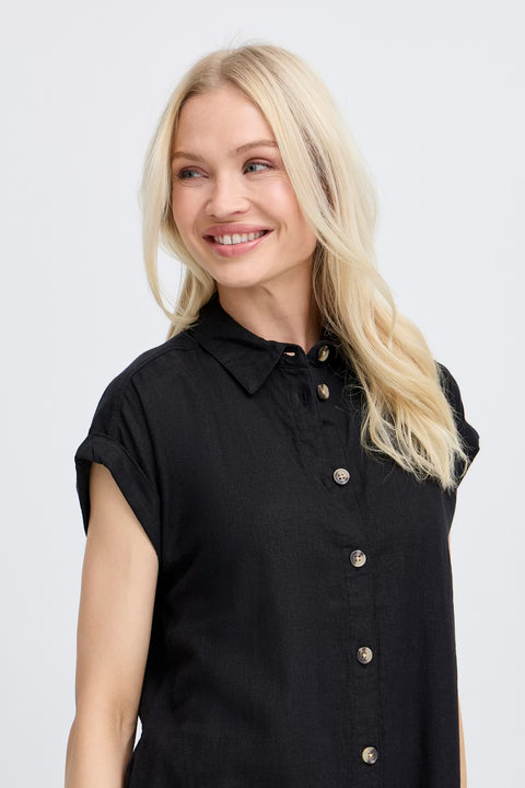 B.Young 20814553 Byfalakka SS Shirt Dress Meteorite