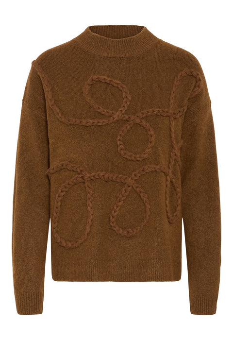 B.YOUNG BYMEDI DECO JUMPER 20818092 TOFFEE MELAMGE