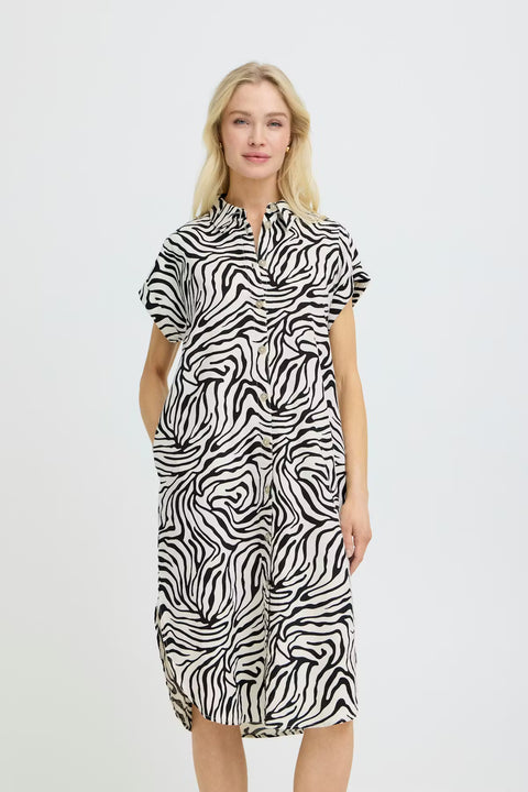 B.Young 20814553 Byfalakka SS Shirt Dress Meteorite Animal