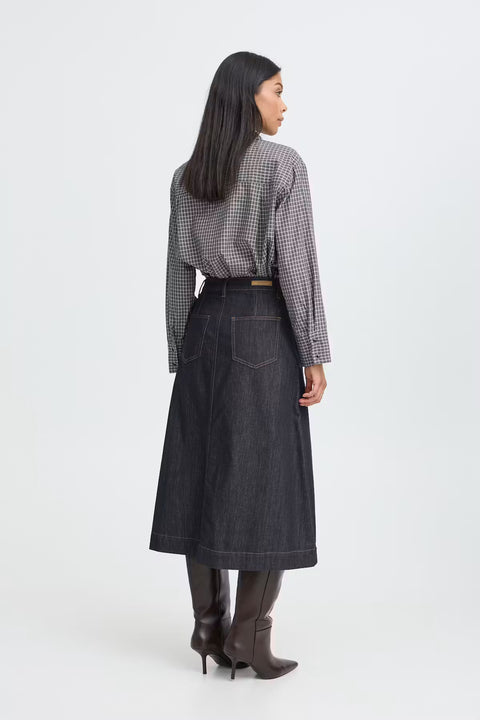 B.YOUNG BYKANEA SKIRT 20819301 DARK DENIM