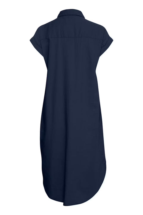 B.Young 20814553 Byfalakka SS Shirt Dress Copenhagen Night