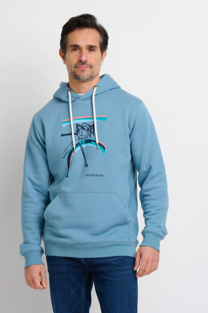 Brakeburn Mens Blue Hoodie