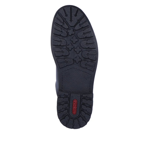 Rieker F4611-00 Black Mens Water Repellent Casual Comfort Lace Up Shoes