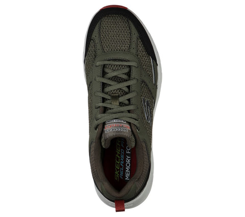Skechers 51898/OLBK Olive Black Oak Canyon Verketta Relaxed Fit Lace Up Trainers