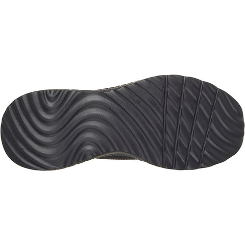 Skechers Slip - Ins 118312/BBK Black BOBS Sport Squad Chaos Solid Step Shoe Mens Casual Comfort Hands Free Slip On Shoes
