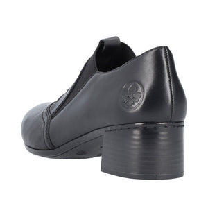 Rieker 41657-00 Black Womens Casual Comfort Heeled Shoes