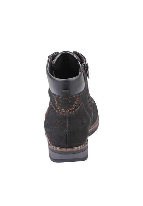 Waldlaufer 379802 704 001 H-Havida Black Womens Wide Fitting Ankle Boots
