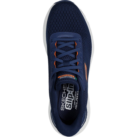 Skechers Slip - Ins 232846/NVOR Navy/Orange Edgeride Mens Casual Comfort Hands Free Slip On Shoes