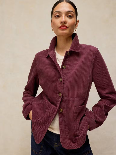 White Stuff Carrie Dusky Pink Cord Jacket