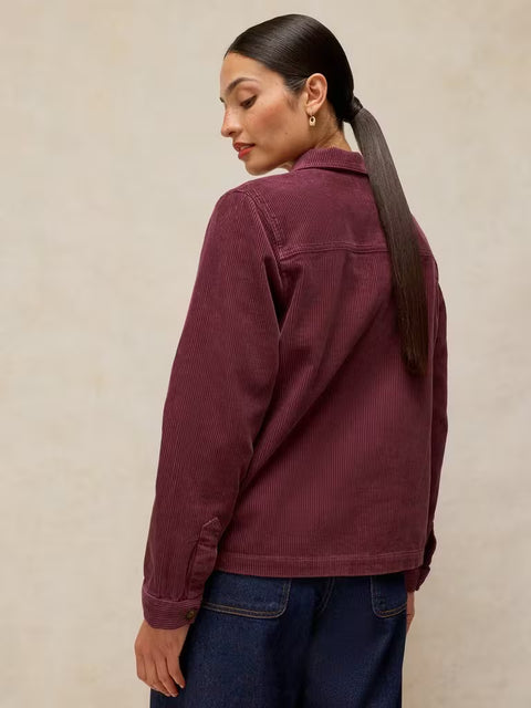 White Stuff Carrie Dusky Pink Cord Jacket