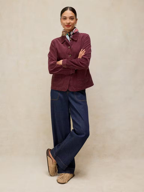 White Stuff Carrie Dusky Pink Cord Jacket