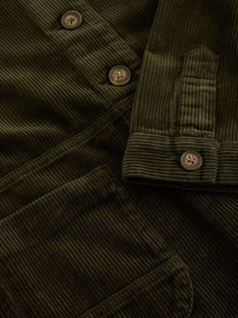 White Stuff Carrie Khaki Green Cord Jacket