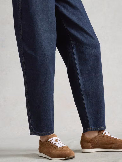 White Stuff Aubrey Dark Denim Barrel Leg Jeans