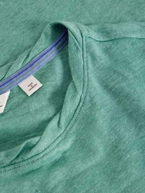 White Stuff Rowan Linen Tee Mid Teal