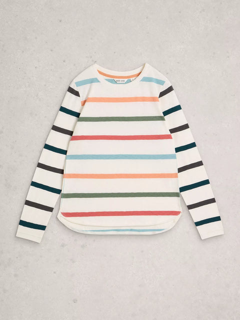 White Stuff Clara LS Stripe Tee