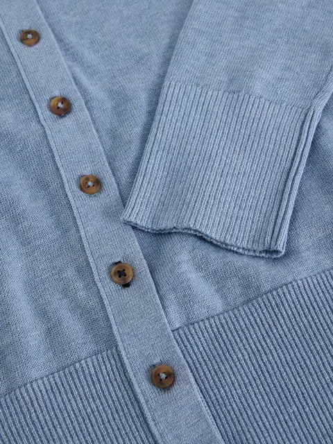 White Stuff Lois Mid Blue Cardi