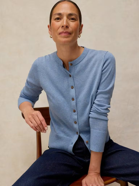 White Stuff Lois Mid Blue Cardi