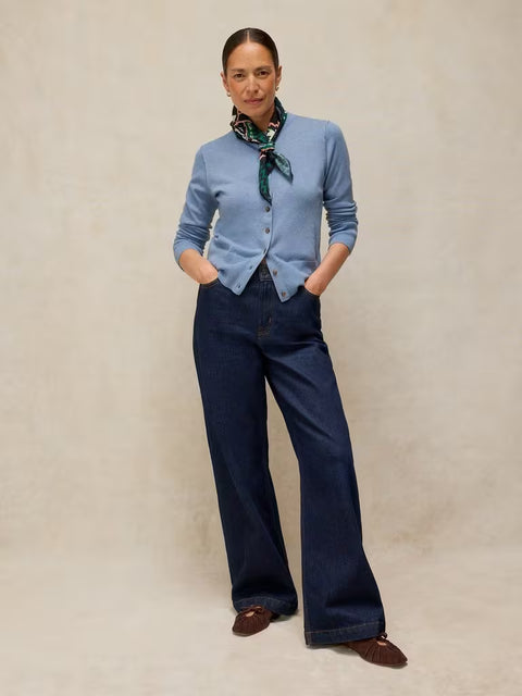 White Stuff Lois Mid Blue Cardi