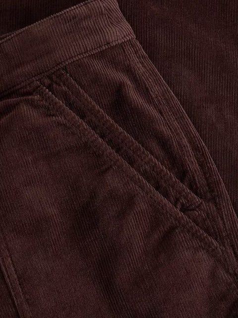 White Stuff Twister Cord Trousers Regular Dark Brown