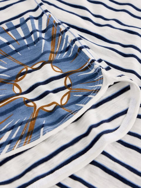 White Stuff Clara White Print Long Sleeve Tee